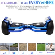 Emaxusa Off Road Hoverboards 8.5 inch Wheel with Bluetooth Speakers and LED Lights, All Terrain Self Balancing Scooter for Adults and Kids, UL Safety Certified (Blue)