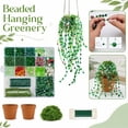 thumbnail image 2 of 3D Beaded Green Plant DIY Kit, Beads Small Craft Supply Pack without Pot, 3D DIY Bead Kit with Beading Thread and Storage Case for Tabletop Home Decor, 2 of 7