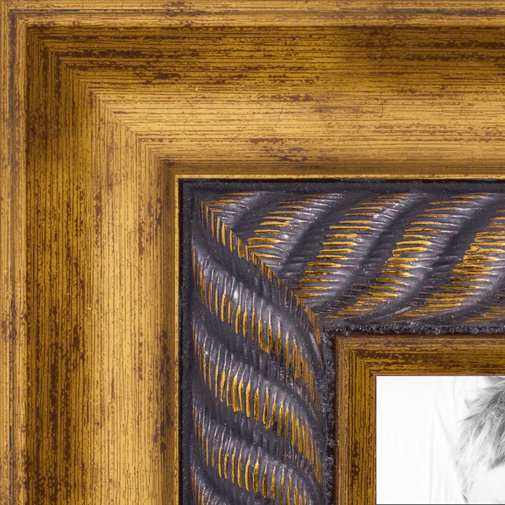 ArtToFrames 20x24 Inch Bronze Ornate with Rope Picture Frame, This