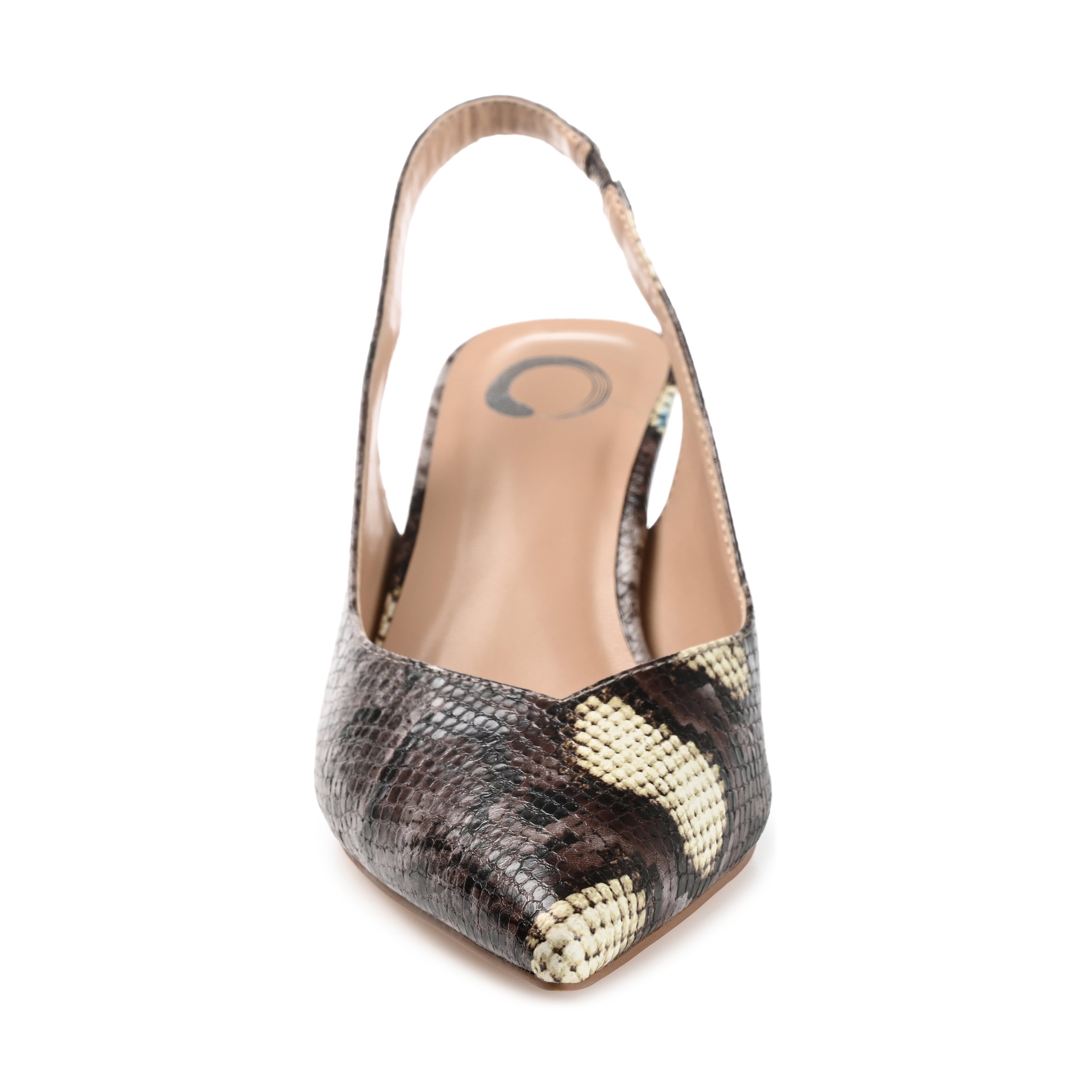 Journee Womens Mikoa Kitten Heel Sling Back Pointed Toe Pumps, Widths Available