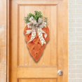thumbnail image 5 of Dalrosia Orange Carrot Wreath with Burlap Bow and Eucalyptus Leaves, Front Door Easter Swag for Inside Outside Summer Spring Home Decor, 5 of 5