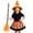 07 Pumpkin dress, variant on G`irls Halloween Skeleton Print Tutu Skirt Outfit Set, Witch Hat and Broom Accessory Pack for K_ids Party Dress Up