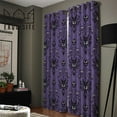 thumbnail image 3 of Halloween Grimace Haunted Mansion Window Treatments Living Room Purple Black Window Curtains Bedroom Drapes Ki, 3 of 5