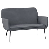 vidaXL Bench Dark Gray 42.5"x31.1"x31.1" Velvet