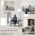 thumbnail image 7 of Modern Boucle Accent Chair, Upholstered Oversized Armchair with Sturdy Metal Legs, Comfortable Wide Lounge Chair for Living Room, Bedroom, and Reading Nook, 7 of 7