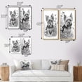 thumbnail image 4 of Designart "Yorkshire Dog Posing with Flowers I" Animals Dog Framed Wall Art Set Of 2 - Children's Art Grey Frame Gallery Set For Office Decor, 4 of 6