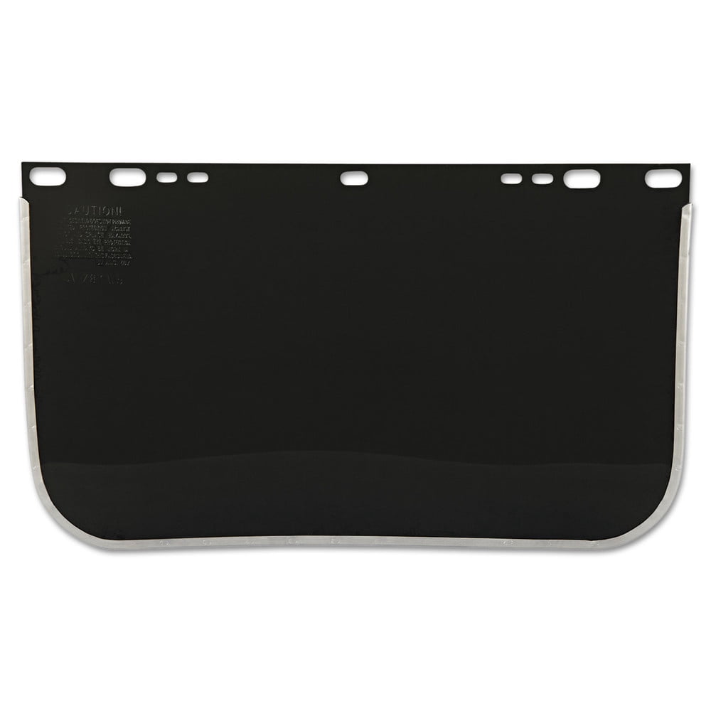 Visor, Shade 5, Aluminum Bound, 15-1/2 in L x  9 in H, for Jackson Safety® Head Gear/Cap Adaptors