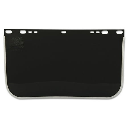 Visor, Shade 5, Aluminum Bound, 15-1/2 in L x 9 in H, for Jackson Safety® Head Gear/Cap Adaptors