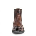 thumbnail image 4 of Men's Chelsea Boots Casual Comfortable High top Western Cowboy Boots Embroidered Pointed Toe Stitched Oxford Boots, 4 of 7