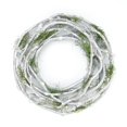 thumbnail image 2 of 11" White Twig and Green Moss Artificial Spring Wreath - Unlit, 2 of 2