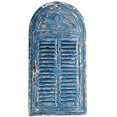 thumbnail image 1 of Esschert Design WD13 Miroir Louvre en Détresse, Finition Bleue, 1 of 4