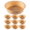 thumbnail image 1 of 10pcs Paper Baking Pan Disposable Cake Pans Heat Resistance Paper Baking Cake Pans, 1 of 4