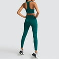 thumbnail image 6 of Women Workout Sets 2 Piece Yoga Outfits Pure Color -lifting Sports Fitness Running High-waist vest Suit Sweatpants, 6 of 7