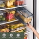 thumbnail image 3 of Caja De Almacenamiento De Cocina Organización Nevera Alimentos con Registrador De Tiempo Bandeja Hermética Refrigerador Preservación Frutas Verduras Mantener Fresco Transparente, 3 of 5