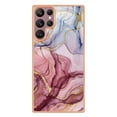 thumbnail image 3 of Designed for Samsung Galaxy S24 Ultra Marble Case, Ultra Thin Girls Women Plating Marble Designed Flexible Soft TPU IMD Marble Protective Case Cover for Samsung Galaxy S24 Ultra - Rose, 3 of 8