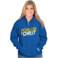 thumbnail image 4 of Christian Fearless in Christ Jesus Zip Up Hoodie Men's Women's Brisco Brands S, 4 of 6