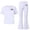 White, variant on Kilaqueen Girls Outfits Summer Short Sleeve T Shirt Flared Pants Sets Cute Bow Printed Casual Vacation Clothes Size 5-15T