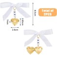 2Pcs Wedding Bouquet Charms 85mm Golden Bouquet Photo Charms 304
