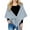 Blue, variant on Women's Stripe Shawl Wraps, Soft Knitted Polyester Shawl, Lightweight Warmth Wrap Scarf for Casual and Daily Wear