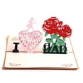 thumbnail image 4 of Tarjeta emergente hecha a mano, 3D, cortada con láser, tarjetas de felicitación emergente para San Valentín, Día del Padre, boda, aniversario, ocasión de felicitación, 4 of 4