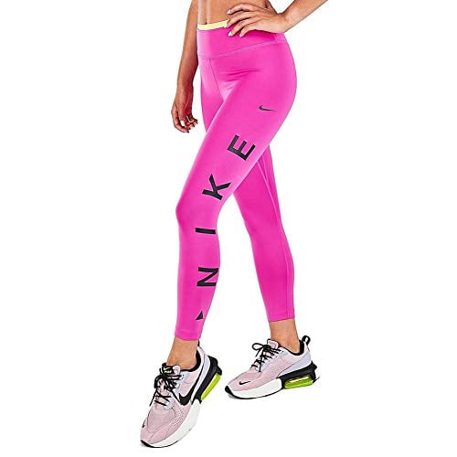 Nike One Icon Clash Leggings Womens Active Size S, Color: Fire Gold/Black -