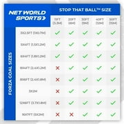 Pop-Up STOP THAT BALL™ - Backstop Net System | Multi-Sport Ball Stop Net & Posts [5x Sizes]