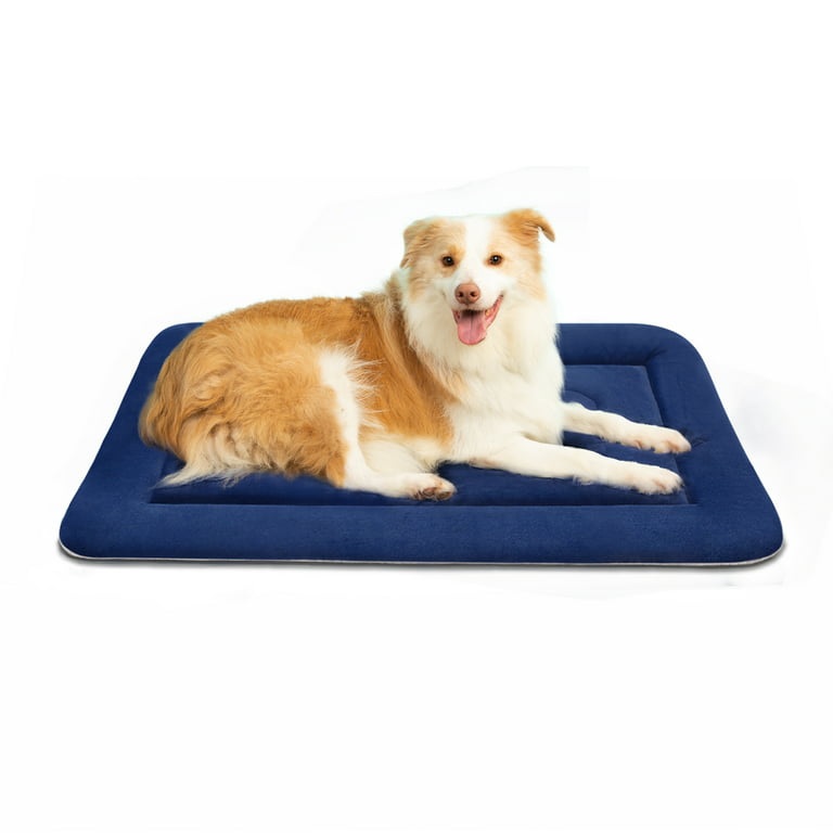 PROCIPE Large Dog Bed Crate Mat 42 Washable Pet Beds Soft Dog Mattress  Anti-Slip Kennel Mats (Gray) 