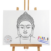 Pre Drawn Canvas Buddha 12X16