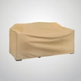 thumbnail image 5 of Modern Leisure Basics Outdoor Patio Loveseat Cover, 55"L x 33"W x 38"H, Khaki, 5 of 15