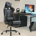 thumbnail image 2 of YRLLENSDAN Office Gaming Chair, Computer Chair with Footrest Lumbar Support PC Chair Racing Chair Video Gaming Chair Ergonomic Gaming Chair for Adults Teens, Black, 2 of 7