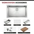 thumbnail image 5 of 30-inch Drop In Stainless Steel Kitchen Sink Workstation Kitchen Sink With FAUCET Grid cutting board colander drying rack and Strainer, 5 of 11