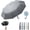 Gray, variant on Creative Ring Buckle Windproof Reinforced Umbrella, Automatic Folding Umbrella with Hook, Portable Compact Rain and Sun Parasol, Fully Automatic Inverted Design