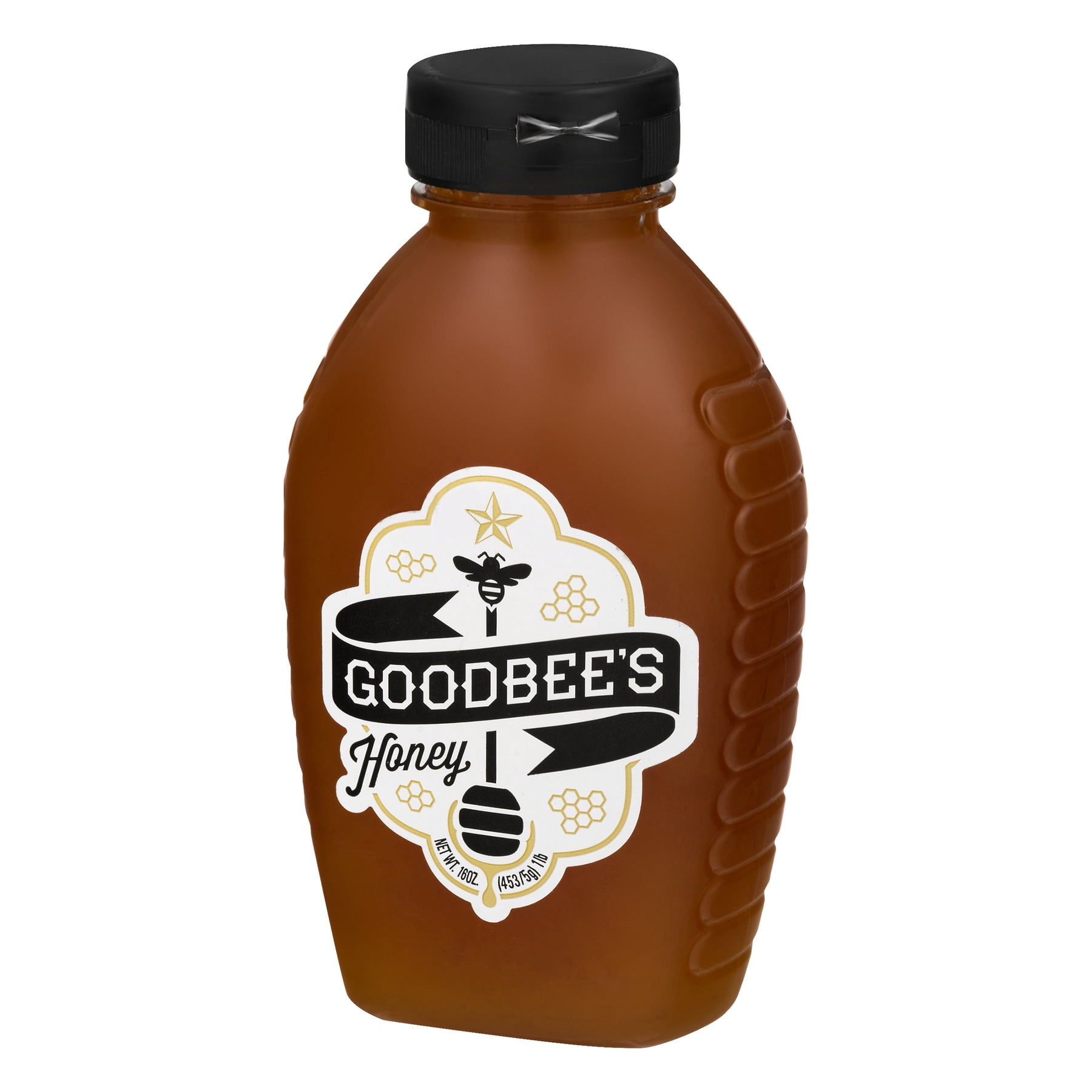 Round Rock Goodbee's Honey, 16 oz Plastic Squeeze Bottle
