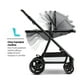 thumbnail image 5 of Mompush Meteor 2 Cochecito de bebé 2 en 1 con modo moisés, compatible con asiento de coche infantil, adaptador incluido, combo de cochecito de moisés estable, cochecitos de bebé de tamaño completo par, 5 of 5