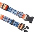 thumbnail image 3 of Dog Collar with Boho Floral Tribal Geometric Pattern - Soft Ethnic Style Collar Adjustable for Small Medium Large Dogs (Size S), 3 of 4