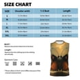 thumbnail image 5 of Goofa Majestic Butterfly Sunset Printed Men's Sleeveless T-Shirt - Athletic Gym Workout Tank Top for Men - Moisture-Wicking, UPF 30+ Quick-Dry Muscle Tee-X-Large, 5 of 8