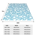 thumbnail image 3 of Balery Blue Snake Manta de Felpa Suave y Acogedora – Cobija de Franela Aterciopelada para Cama, Lavable y Cálida para Sofá, Mascotas, Transpirable-40"x30", 3 of 7