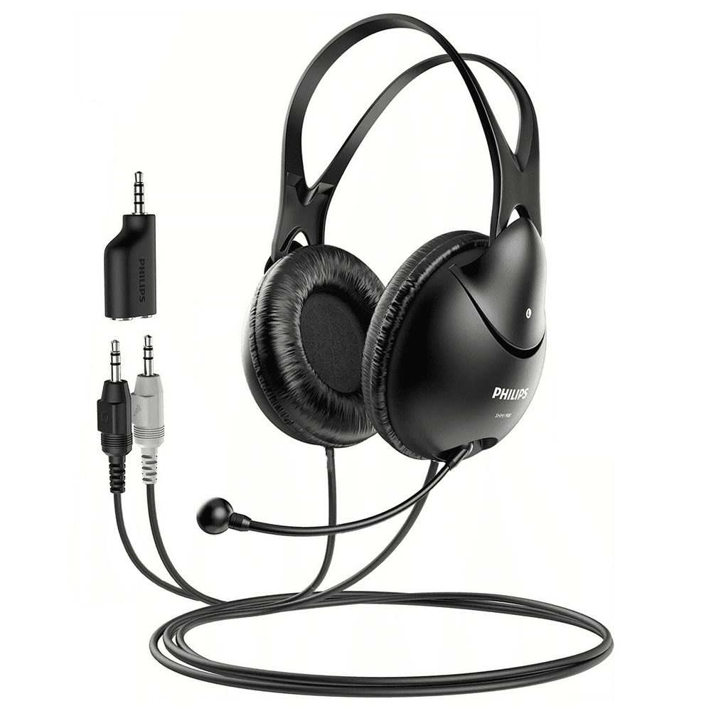 Philips Wired Over ear Stereo Headphones for Laptop, Zoom, Skype