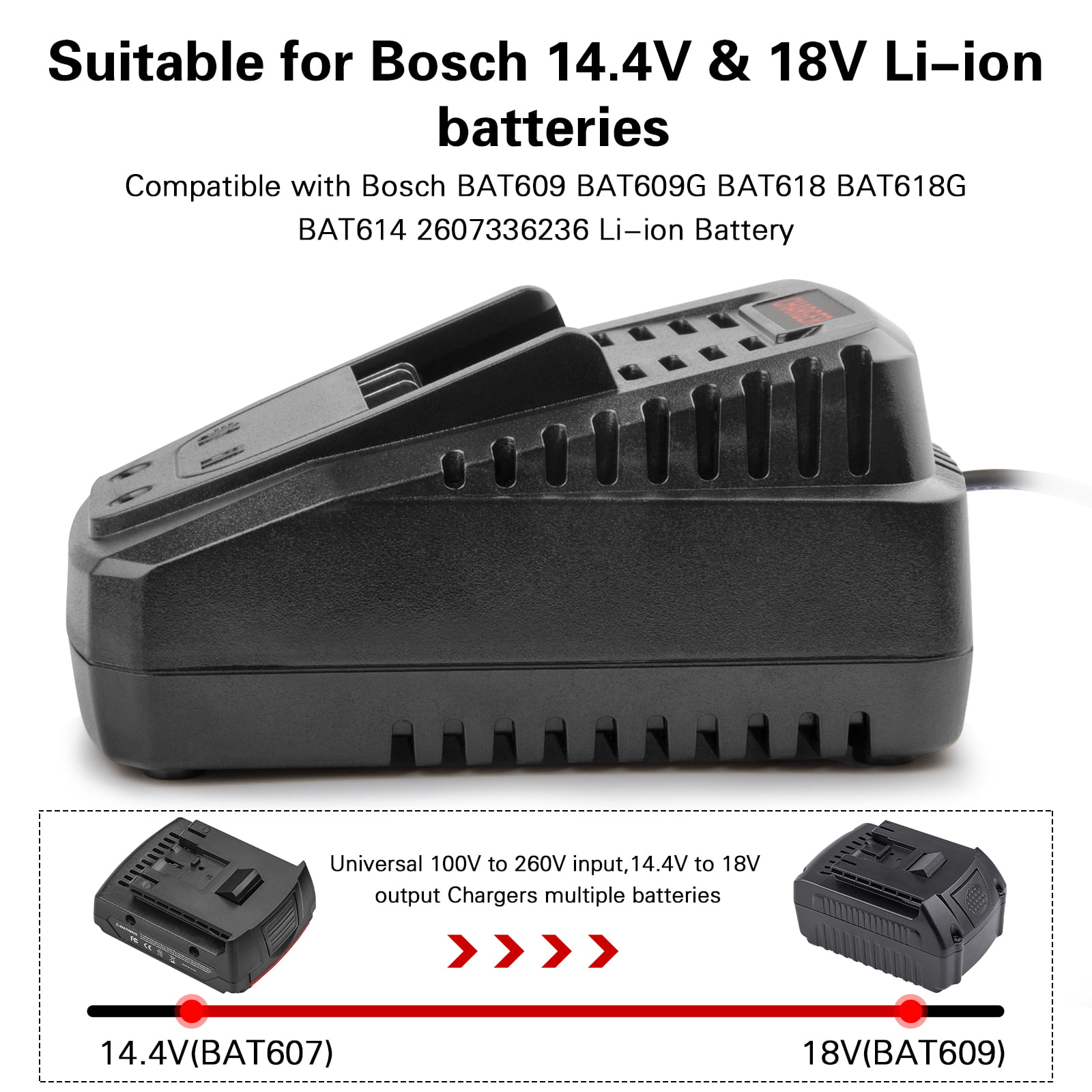  [2Pack] 18V 6.0 Ah! HIGH-Output Battery for Bosch 18V Battery  Lithium BAT609 BAT609G BAT610G BAT611 BAT612 BAT618 BAT618G BAT619 BAT619G  BAT622 BAT620 : Tools & Home Improvement