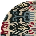 thumbnail image 5 of SAFAVIEH Ikat Collection IKT466A Handmade Beige/Blue Rug, 5 of 7