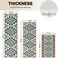 thumbnail image 4 of Brown Triangular Geometric Pattern Kitchen Rugs Sets Of 3,Kitchen Runner Rugs Non Skid Washable,Decorative Kitchen Floor Mats for Kitchen,Sink,Laundry,17"x30"+ 17"x47" + 17"x59", 4 of 6