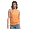 thumbnail image 2 of Women V Neck Tank Tops Summer Casual Sleeveless Loose Fit Banded Bottom Shirts, 2 of 6