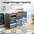 thumbnail image 4 of Mail Sorter Organizer, 27 Slots Vertical Literature Organizer, Desktop File Sorter with Thickened PVC Board, Classroom Mailbox Organizer, Paper Organizer for Homes, Schools, Offices(Black), 4 of 18