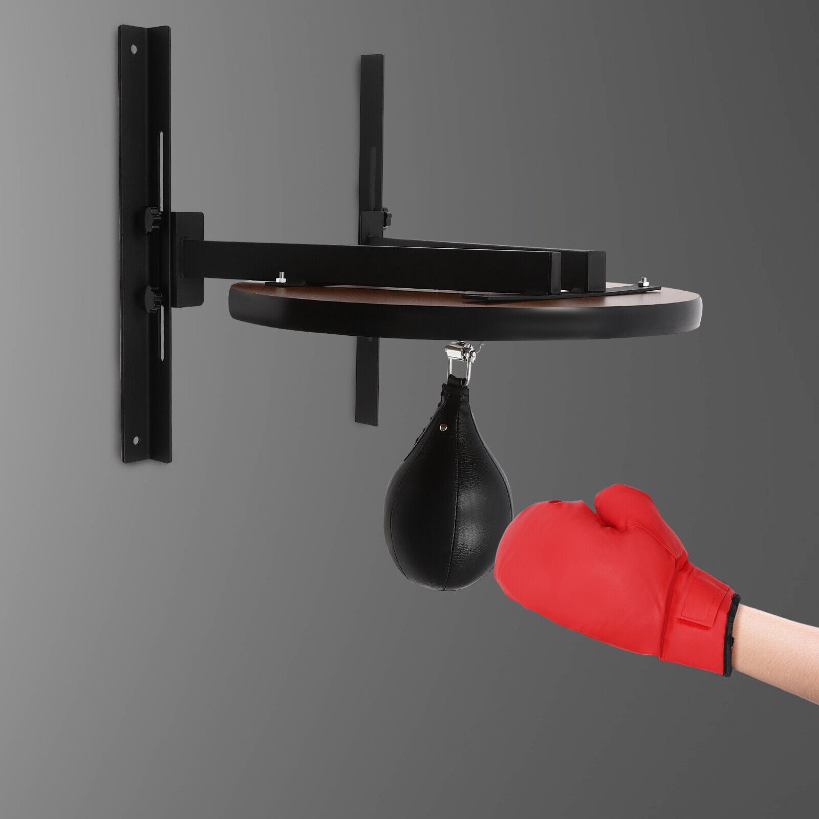 Speed Bag Platform Kit, Heavy Duty Boxing Training Equipment, Wall Mount Adjustable Speed Bag Set for Reflex & Coordination