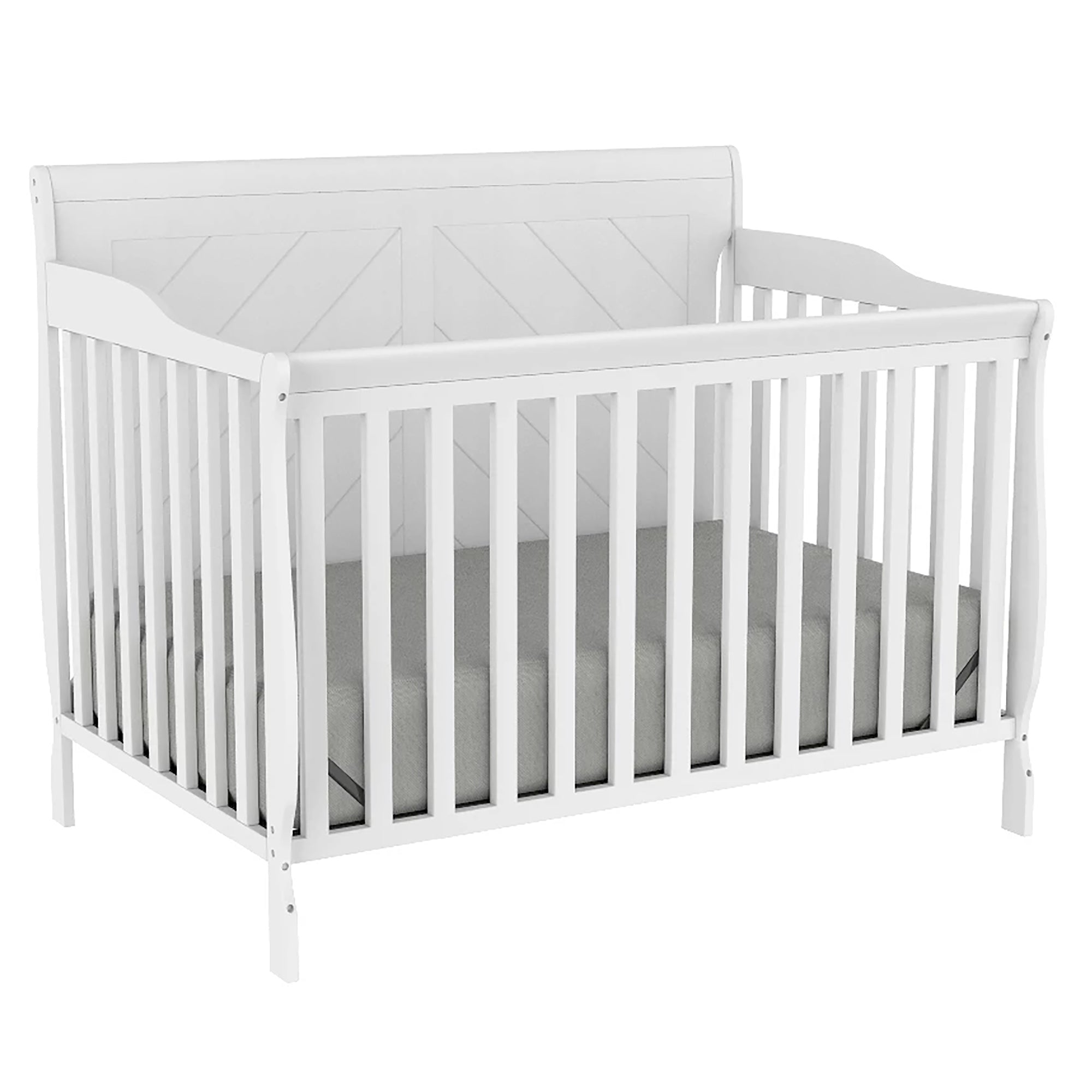 Lauren 4-in-1 convertible crib; adjustable, elegant & baby safe