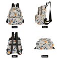thumbnail image 4 of FORMRS Mini Backpack Purse for Women Quilted Travel Daypack Casual Shoulder Bag, Acorn Leaves Pattern, 4 of 7