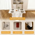 thumbnail image 2 of Multifunctional Folding Dining Table with Storage, Modern Kitchen Table with Wall-Mounted Sideboard for Small Apartments, 2 of 8
