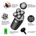 thumbnail image 2 of 5 In1 Rechargeable Bald Head Shaver IPX6 Waterproof Men Electric Shaver Washable Dual Use with 5 Head Razor with Cleaning Brush with Face Cleanser Caliper Comb, 2 of 11