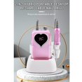 thumbnail image 3 of Electric Nail File Machine, Electric Nail Drill Rechargeable Adjustable Speed Knob 0-35000RPM User Friendly Non Slip Grip  for Home Gradient Gold,Gradient Blue,Gradient, 3 of 7