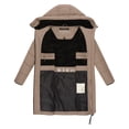thumbnail image 5 of Marikoo Women's Warm Winter Coat with Hood - Quilted Thigh-Length Jacket - Natsukoo XVI, 5 of 9